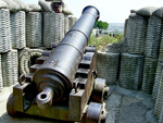 Артиллерийское орудие времен Крымской войны